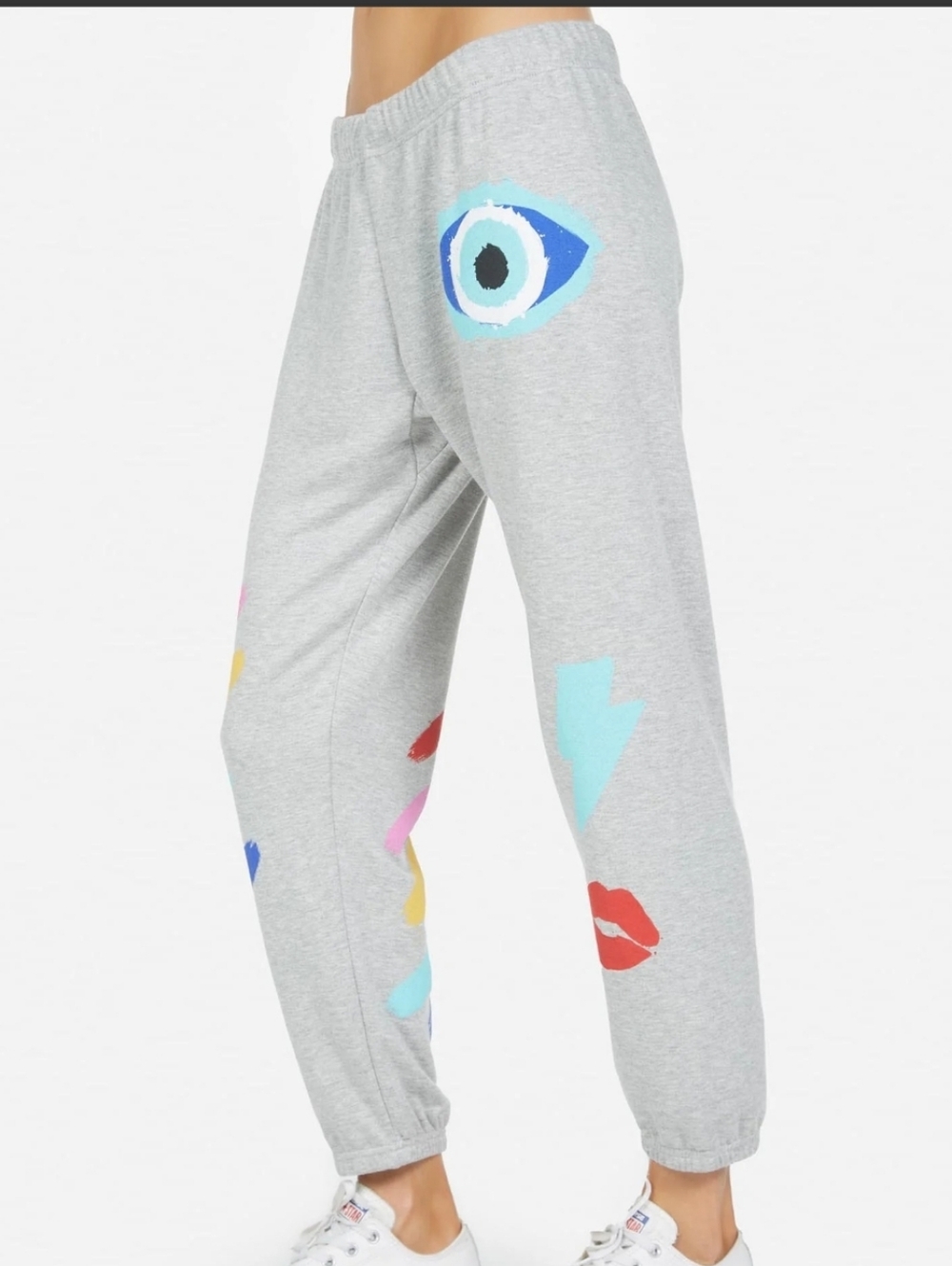 Lauren Moshi Alana Painted Evil Eye Joggers - Picture 5 of 16